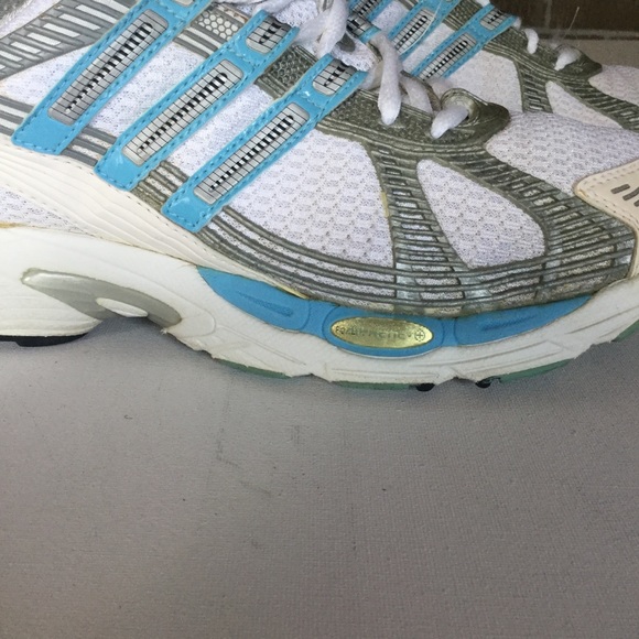 Adidas white and blue, Lace Up Forefoot Propulsion - Picture 4 of 8